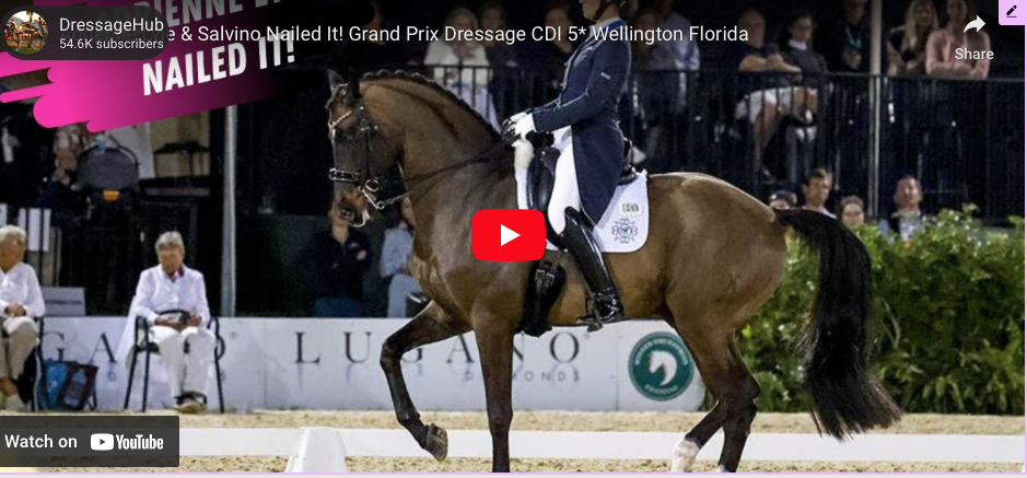 Adrienne Lyle & Salvino Nailed It! Grand Prix Dressage CDI 5* Wellington Florida